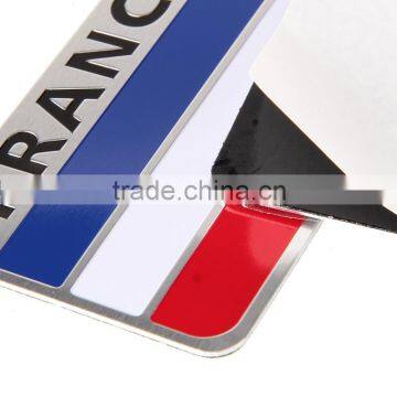 France FR Power Flag Side Rear Emblem Badge Motor Sport Decals Sticker Car