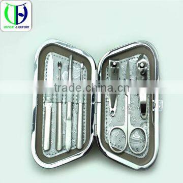 OEM/ODM High Qulaity Silver High Class Manicure Set/Manicure Kit/Nail Spa/ Pedicure set