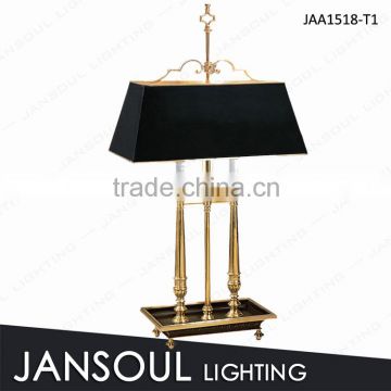 High end unique brass table lamp for bedroom