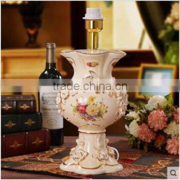 Chinese porcelain vase ceramic shadow table lamp for living room