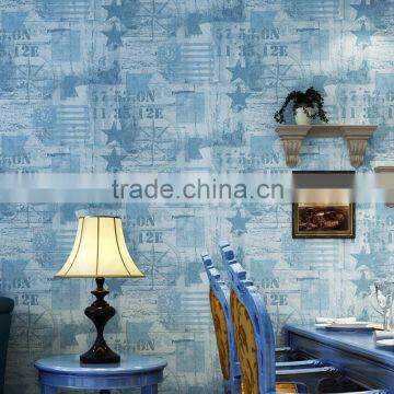 fabric wallpaper leaf design waterproof wallpaper