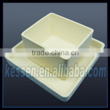 997 High purity alumina ceramic saggar for melting