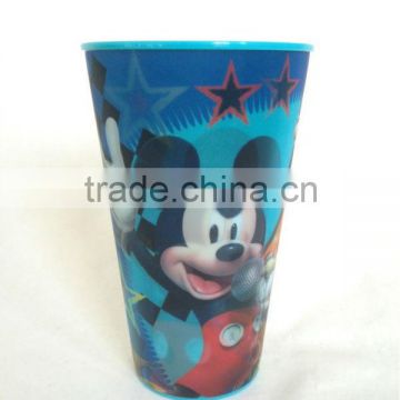 3D plastic lenticular printing promotional cup