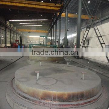 Pit type tempering furnace for long shaft parts