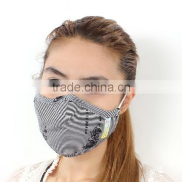 Fashion mouth mask mouth muffle cotton mask with replaceable filter