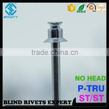 HIGH QUALITY DOUBLE CSK COUNTERSUNK STEEL POP PULL THRU RIVETS FOR COMMUNICATIONS EQUIPMENT