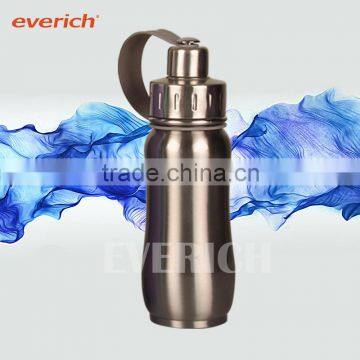 Stainless steel double wall vacuum water bottle with hand hold