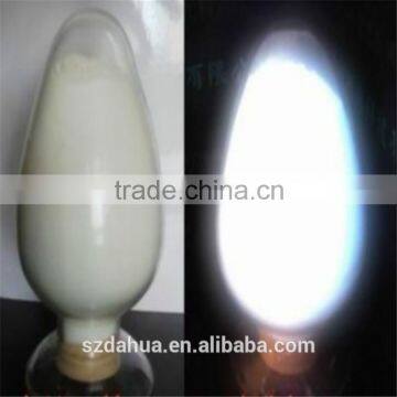 White glow in the dark pigment powder supplier, fine quality natural white photoluminescent pigment