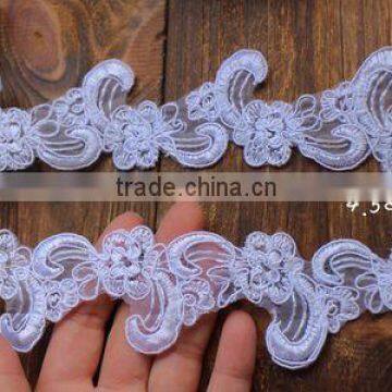 4.5cm European Off White Bridal Lace veil Trim For Dress Accessories