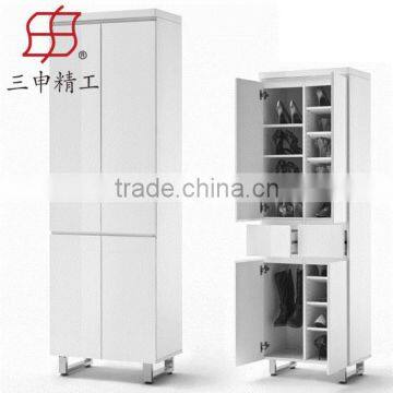 high quality mdf large Wooden shoe display cabinet