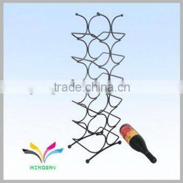 Factory OEM design unique stackable metal foldable wine rack