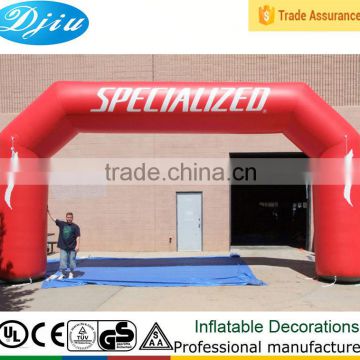 DJ-GM-40 2015 hot red event inflatable arch for various events advertising red inflatable archway