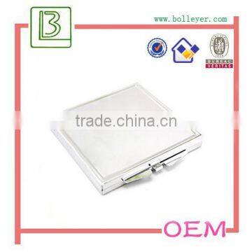 High Quality Cute Pink Polished Metal Pocket Mirror Cheap Wholesale photo-3