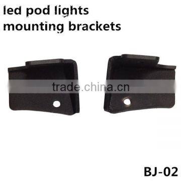 Jeep wrangler windshield mount light brackets for led pot lights mounting brackets