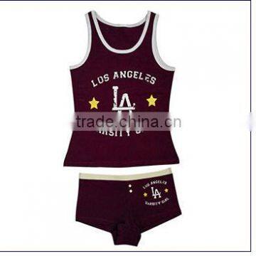 black style white print girls 2pcs sets underwear kid underwear size chart cotton underwear baby underwear