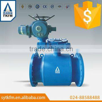Worm Gear Operated Type Forged Steel Fully Welded Trunnion Mounted Ball Valve photo-4