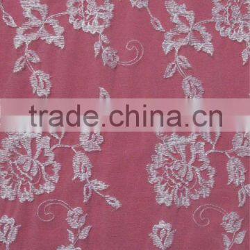 Ligth Embroidery Tulle Mesh Fabric