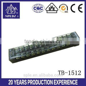 600V/15A 12-way feed through terminal blocks TB-1512