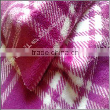 100% Polyester Printed Velboa Fabric