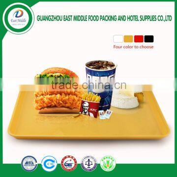 High quality food grade Plastic colored plate for KFC restaurant plate