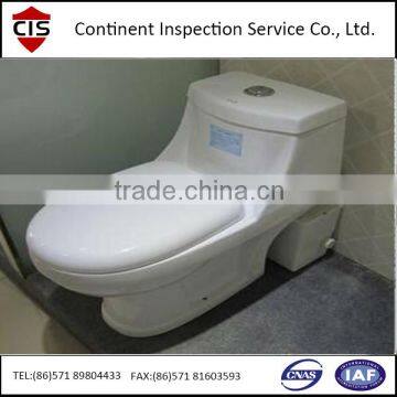 Flush toilet/Toilet bowl pre-shipment inspection/100% inspection/Loading check in China