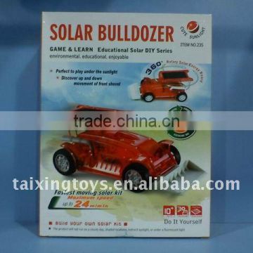 kids diy truck solar power bulldozer (DIY TOYS)