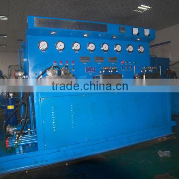 Hydraulic pump and hydraulic cylinders test table