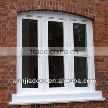 white color high quality pvc arch window