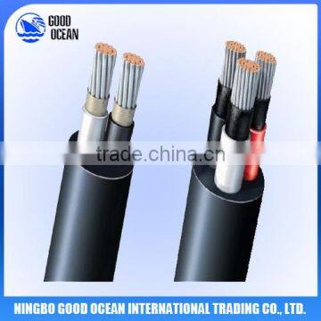 Low smoke ship control cable