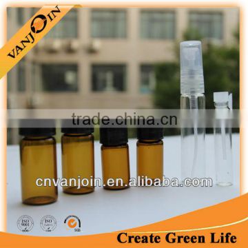 Amber Glass Vial With Black Cap Cheap Wholesale