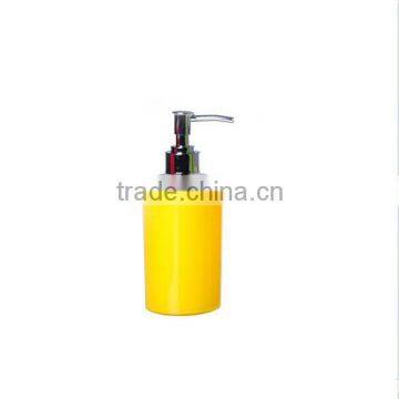 Yellow dispensing bottle body lotion bottle with plastic body Lotion bottle plastic