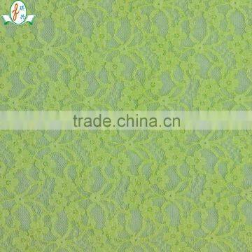 High Quality Green Nylon Stretch Fabric Lady Stretch Fabric Lace