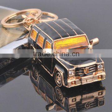 3D mini mountain desert travel car detachble zine alloy man car keyring