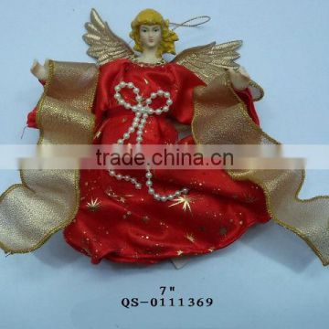 Hot sale red christmas tree angel