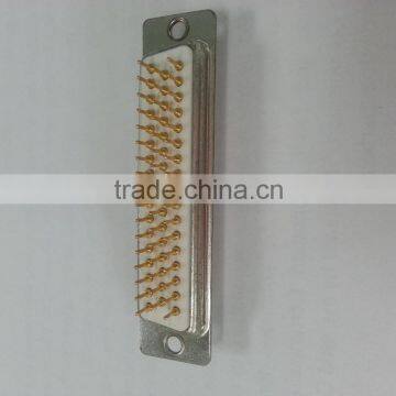 Professional Manufacturer of high density d-sub 50p female vertical dip full gold plating connector