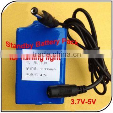 High capacity for fishing light standby 3.7V rechargeable battery fishing accessories