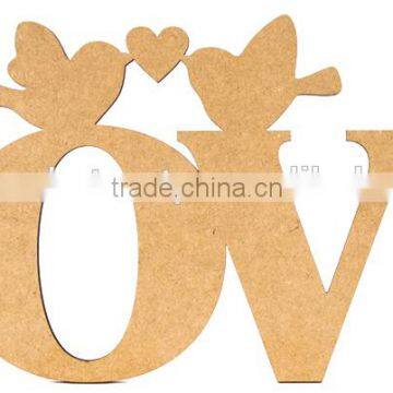 Lettering "LOVE", 2 pcs.,MDF, 50x21,5x0,6cm, ROSA Talent