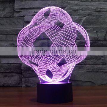 Color Changing acrylic night light Room Decor/Customized 3d illusion led Night Light/China Factory Make 3d acrylic Night Light