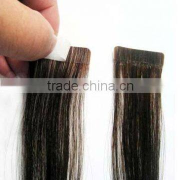 skin weft hair/PU/tape glue hair extension