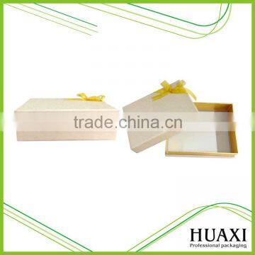 Yellow Custom Handmade Top and Bottom Box Paper Box