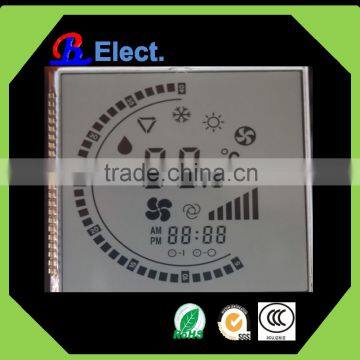 positive character multi function meter lcd display,for air-condition,cheap TN ,white backlight transmissive lcd