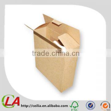 Cheap Corrugated Packages Flat Design with PVC Window Box