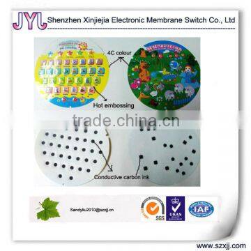 Children touch PET sticker conductive carbon ink