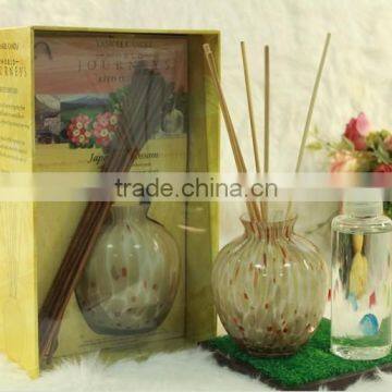 100ml Hot sale decorative flower vase bottle lavender/rose/jasmine scents fragrance reed diffuser for house decoration