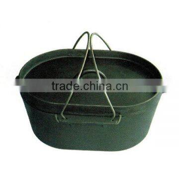 cast iron stock pot