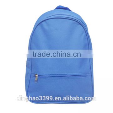 2015 Dongguan manufacture student Backpack large capacity blue travel bag