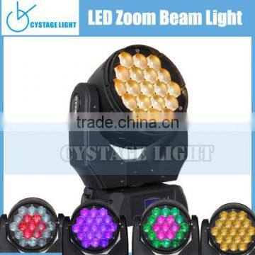Pro Light Zoom Moving Heads 19x15W LED Moving Head RGBW Wash Light