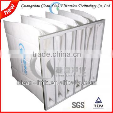 G4-F9 Multi-layer combined aluminum frame hot melt synthetic fiber bag air conditioner filter