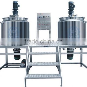 Stainless Steel Electric/Steam Heating Double Jacketed Mixing Tank with Agitator