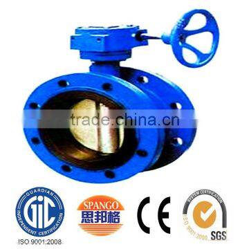 Double Flange Rubber Lined Ductile Iron Butterfly Valve photo-4